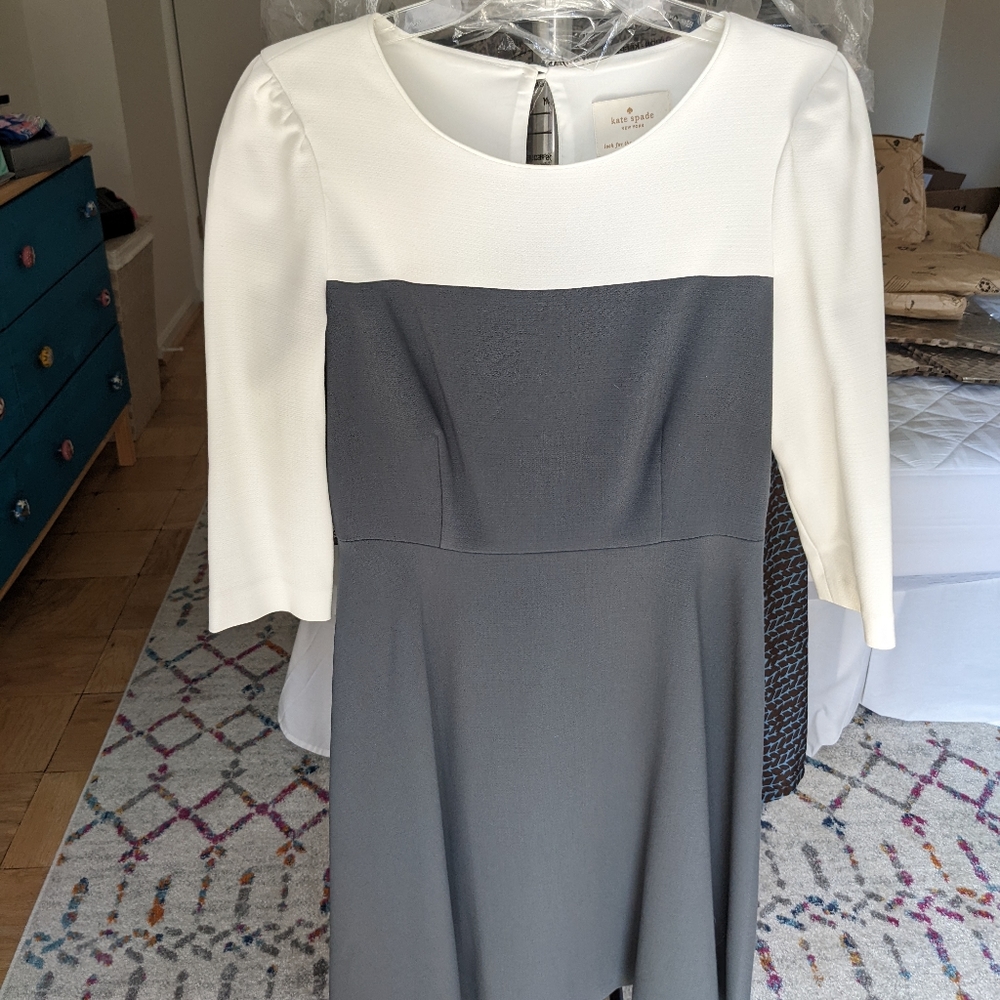 Grey and white Kate spade size 6 dress